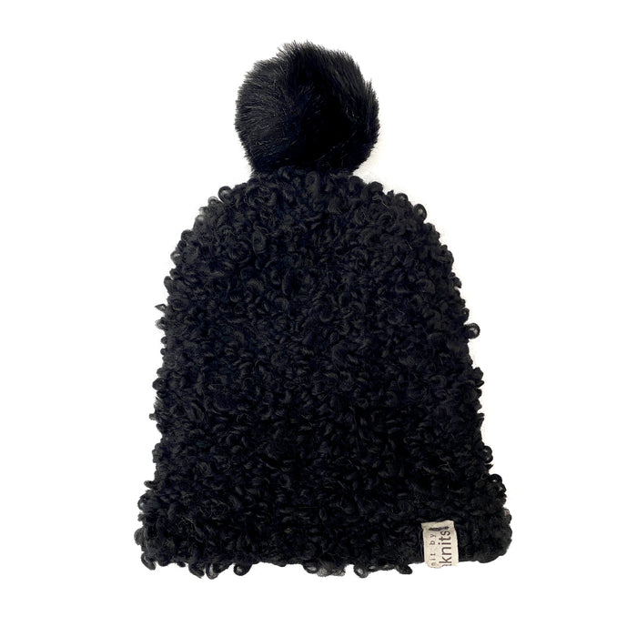 Boucle Hat with Pom Pom