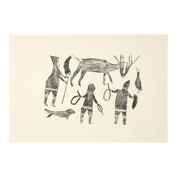 Caribou Hunt Print