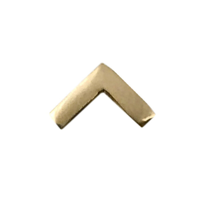 Ear-single, CHEVRON STUD, 14k