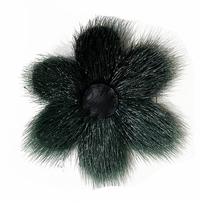 Sealskin Flower Pin