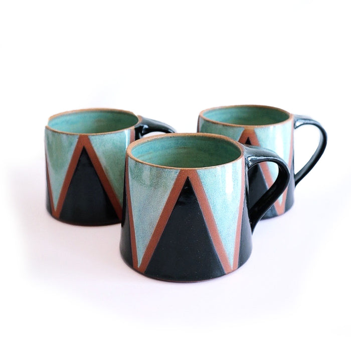 Green Bauhaus Short Mug
