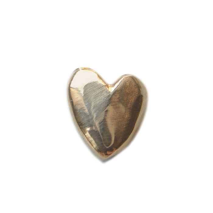 Ear-single, HEART STUD, 14k