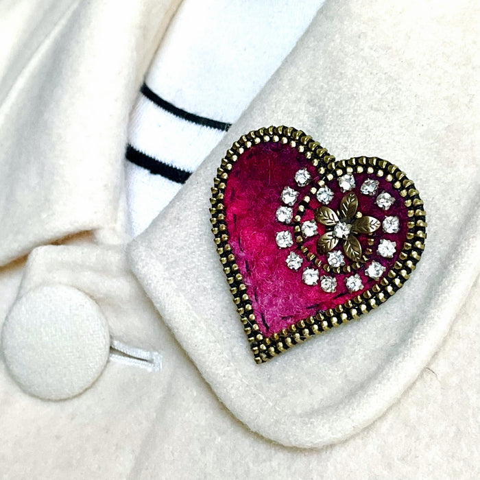 Heart Brooch