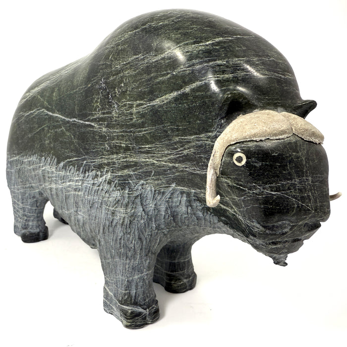 Musk Ox Carving by Jomie Aipeelee