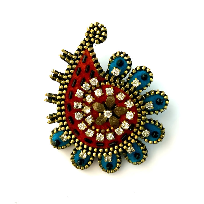 Paisley Inspired Brooch