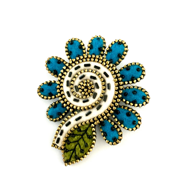 Paisley Inspired Brooch