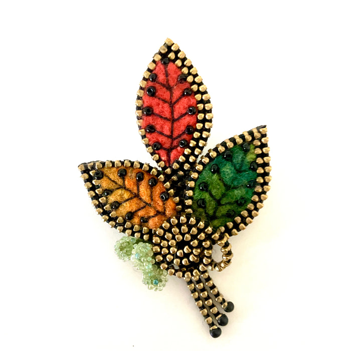 Three Leaves Brooch