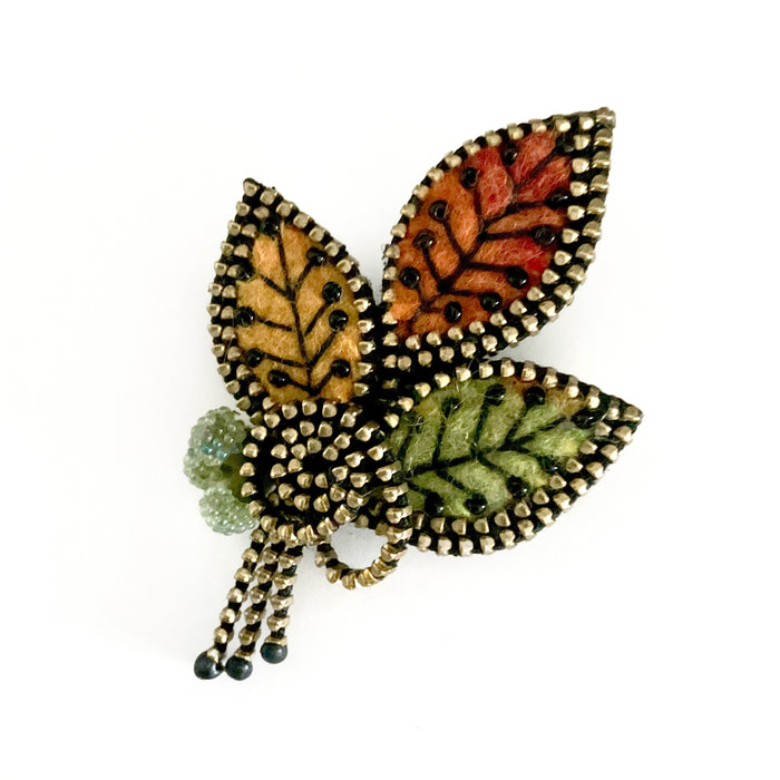 Three Leaves Brooch
