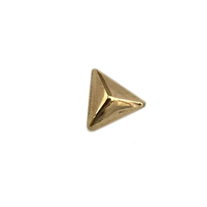 Ear-single, 14K, TRIANGULAR STUD