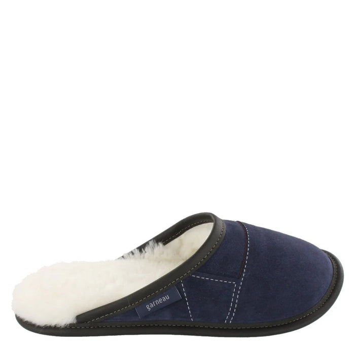 Men 350: Two-Tone Suede Mule Slippers