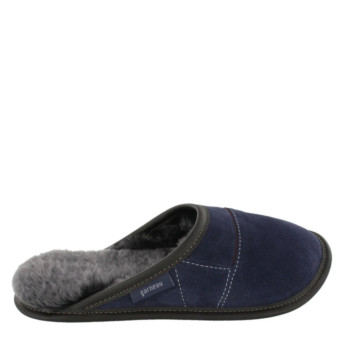 Men 350: Two-Tone Suede Mule Slippers
