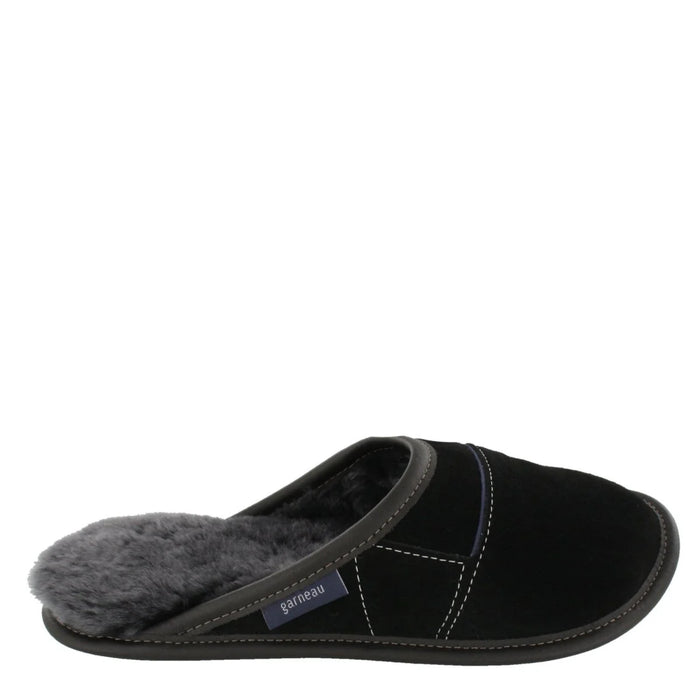 Men 350: Two-Tone Suede Mule Slippers