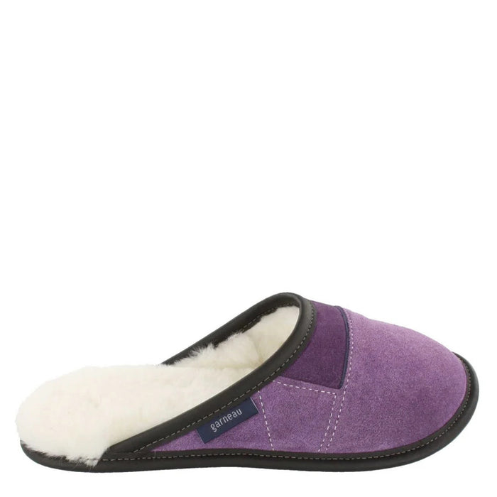 Women 350: Two-Tone Suede Mule Slippers