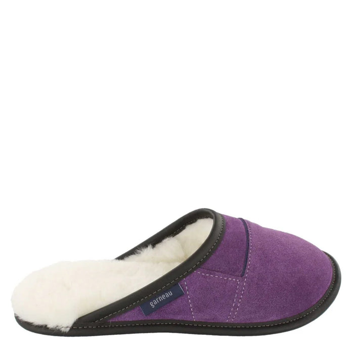 Women 350: Two-Tone Suede Mule Slippers