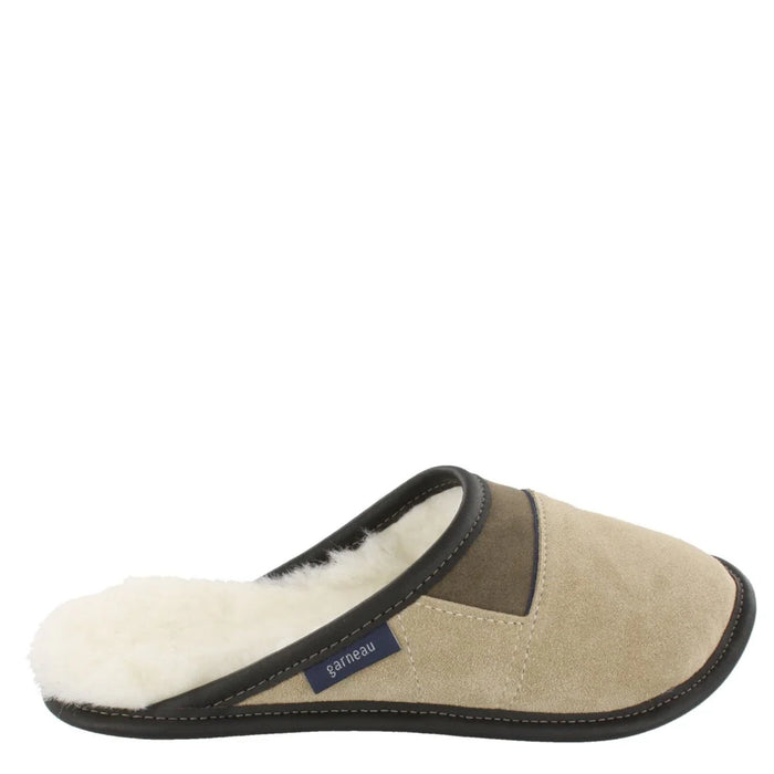 Men 350: Two-Tone Suede Mule Slippers