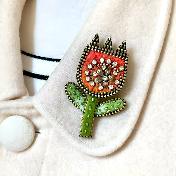Tulip Brooch
