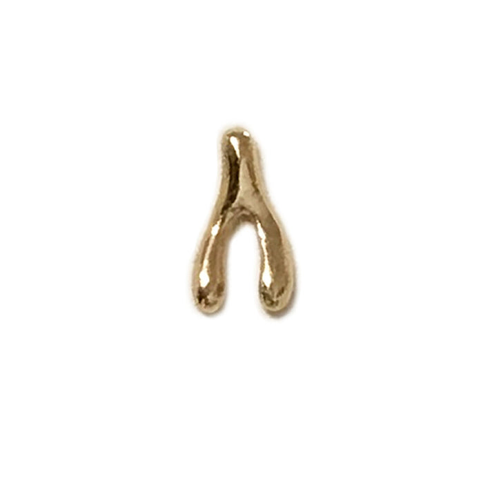 Ear single 14K WISHBONE STUD