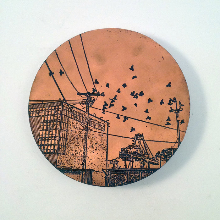 Etched Copper Wall Hanging