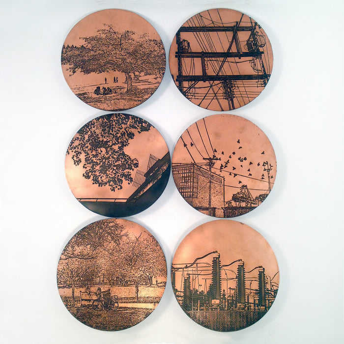 Etched Copper Wall Hanging