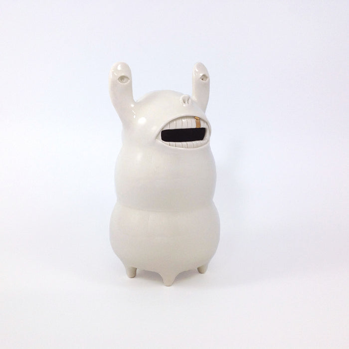 Creature Coin Bank in White Porcelain