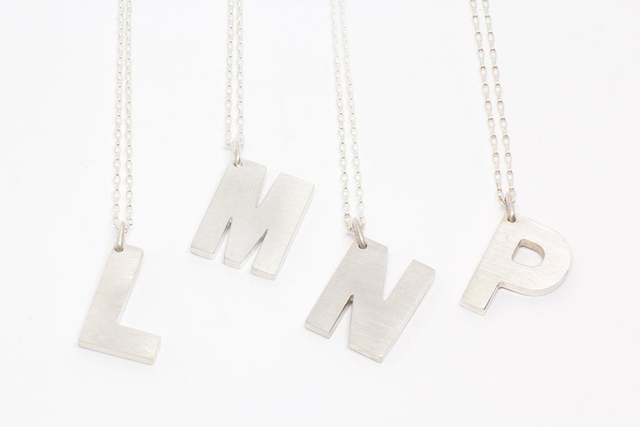 Letter Pendant Necklace