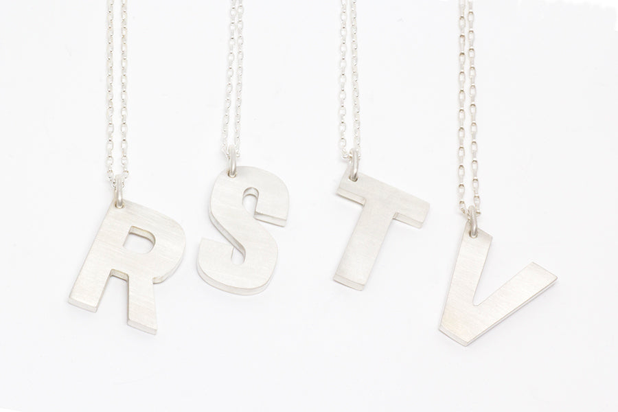 Letter Pendant Necklace