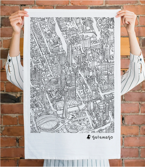 Toronto Lines Tea Towel