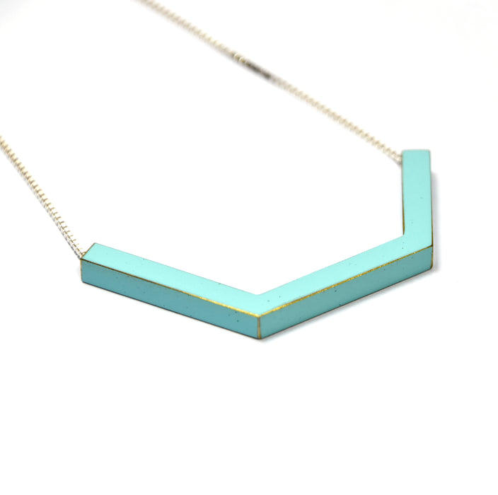 Small Angle Frame Necklace