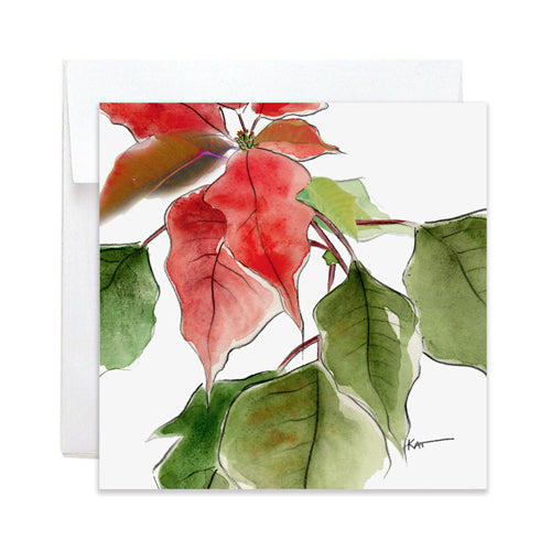 Poinsettia - Holiday Card