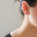 Small Puffed Triangle Earring by Margaret Lim