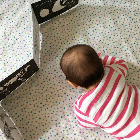 Tummy Time Accordion Cards for Baby